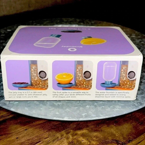 NWT My Birdbuddy 3-in-1 Nutrition Set Blue Accessory For Smart Bird Feeder - Picture 3 of 5